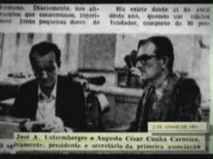 Carneiro e Lutzenberger:  criação da AGAPAN em 1971